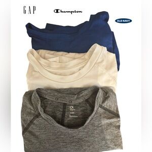 Gap Old Navy Champion EUC Lot Men’s Sports Shirts Large Blue Gray White …